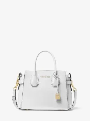 Mercer Small Pebbled Leather Belted Satchel