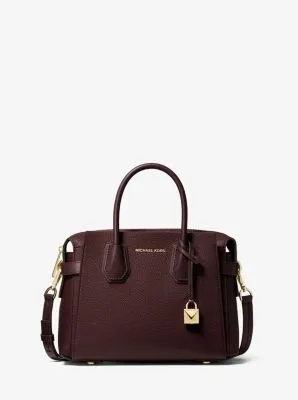 Mercer Small Pebbled Leather Belted Satchel