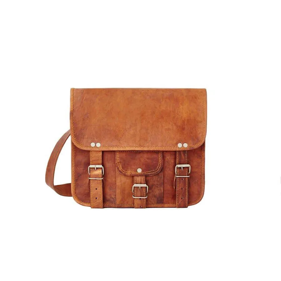 Midi Leather Satchel