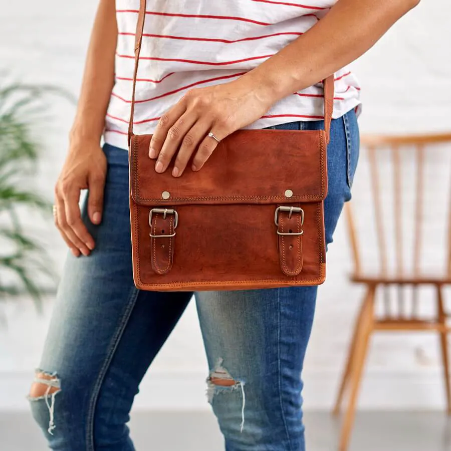 Mini Leather Satchel Bag