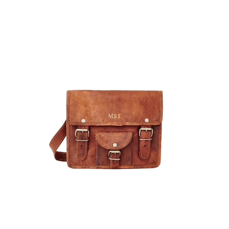 Mini Leather Satchel Cross Body Bag