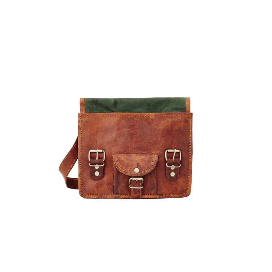 Mini Leather Satchel Cross Body Bag