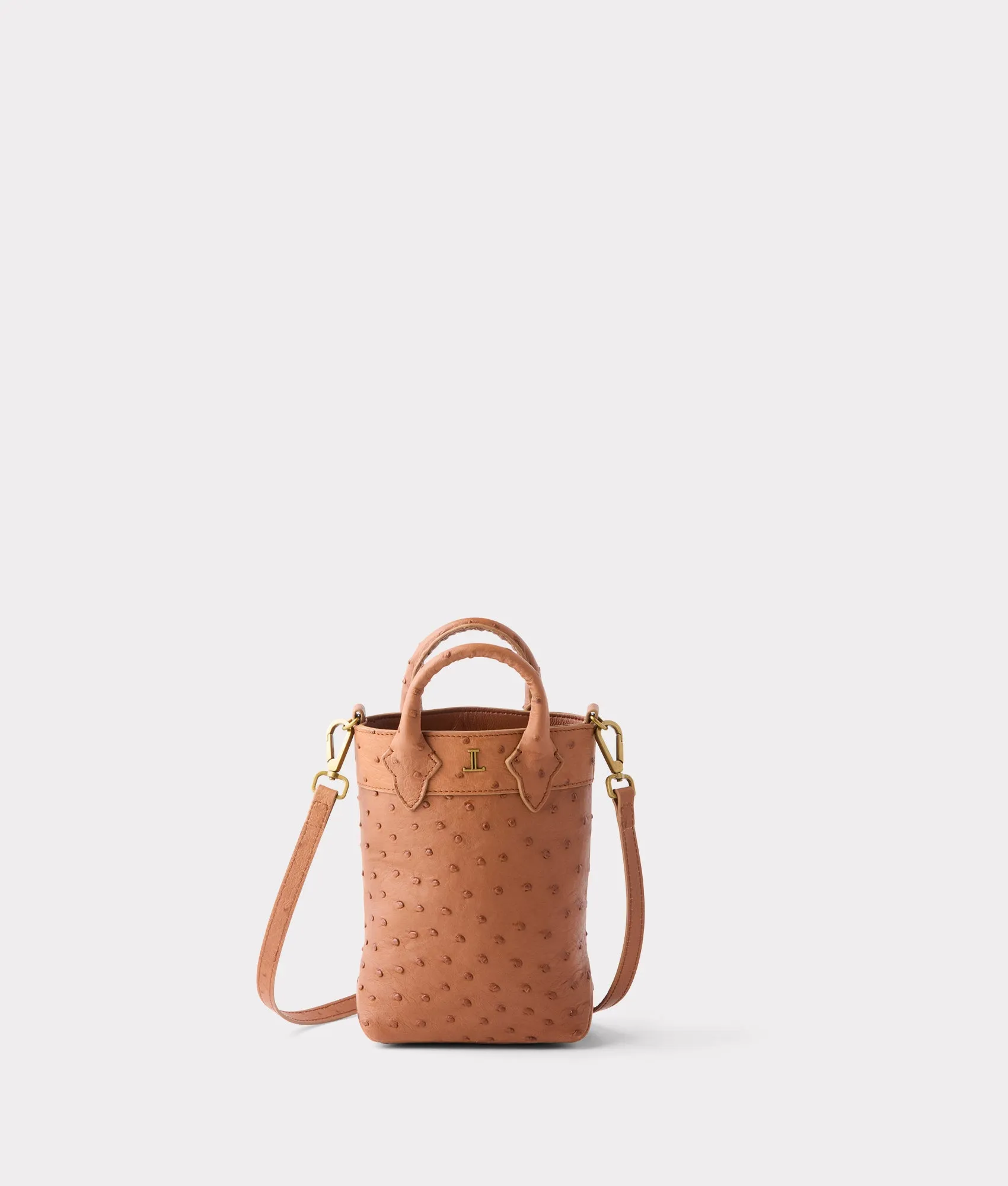 Mini Lola Exotic Shopper :: Rum Tan