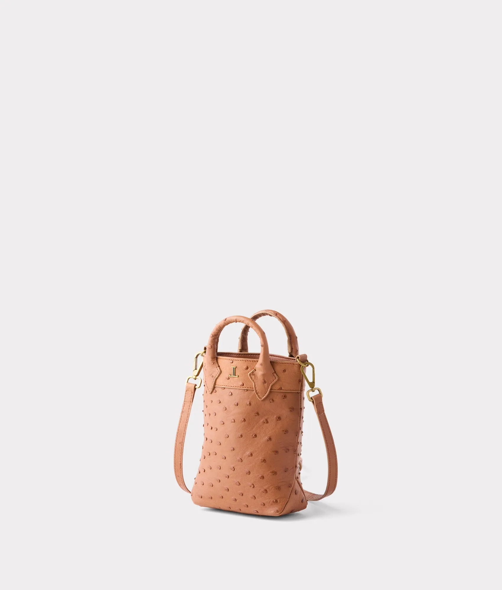 Mini Lola Exotic Shopper :: Rum Tan