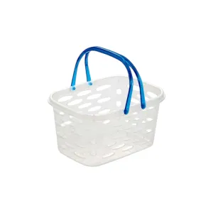 Mini Shopping Carry Basket with Color Handle  Plastic 27x16x12cm