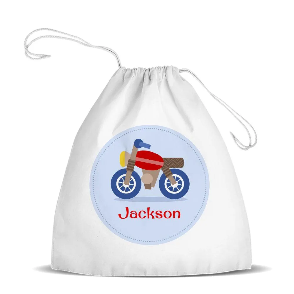 Motorbike Premium Drawstring Bag