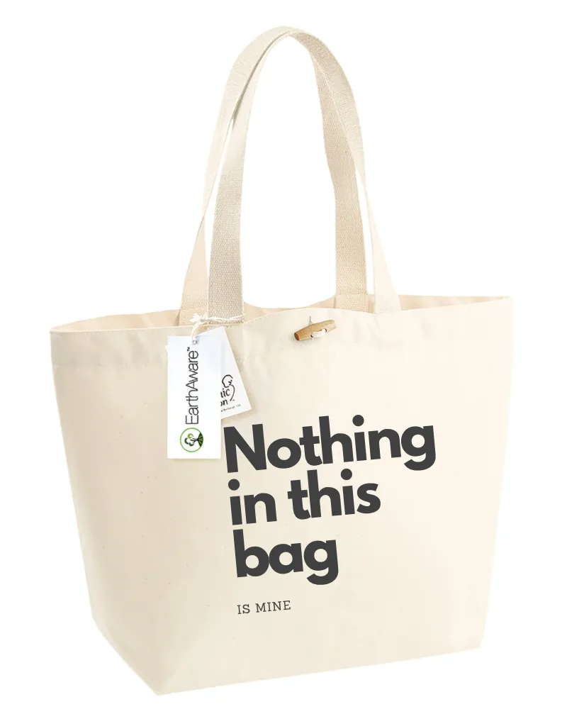 Nothing in this bag EarthAware® Organic Marina Tote