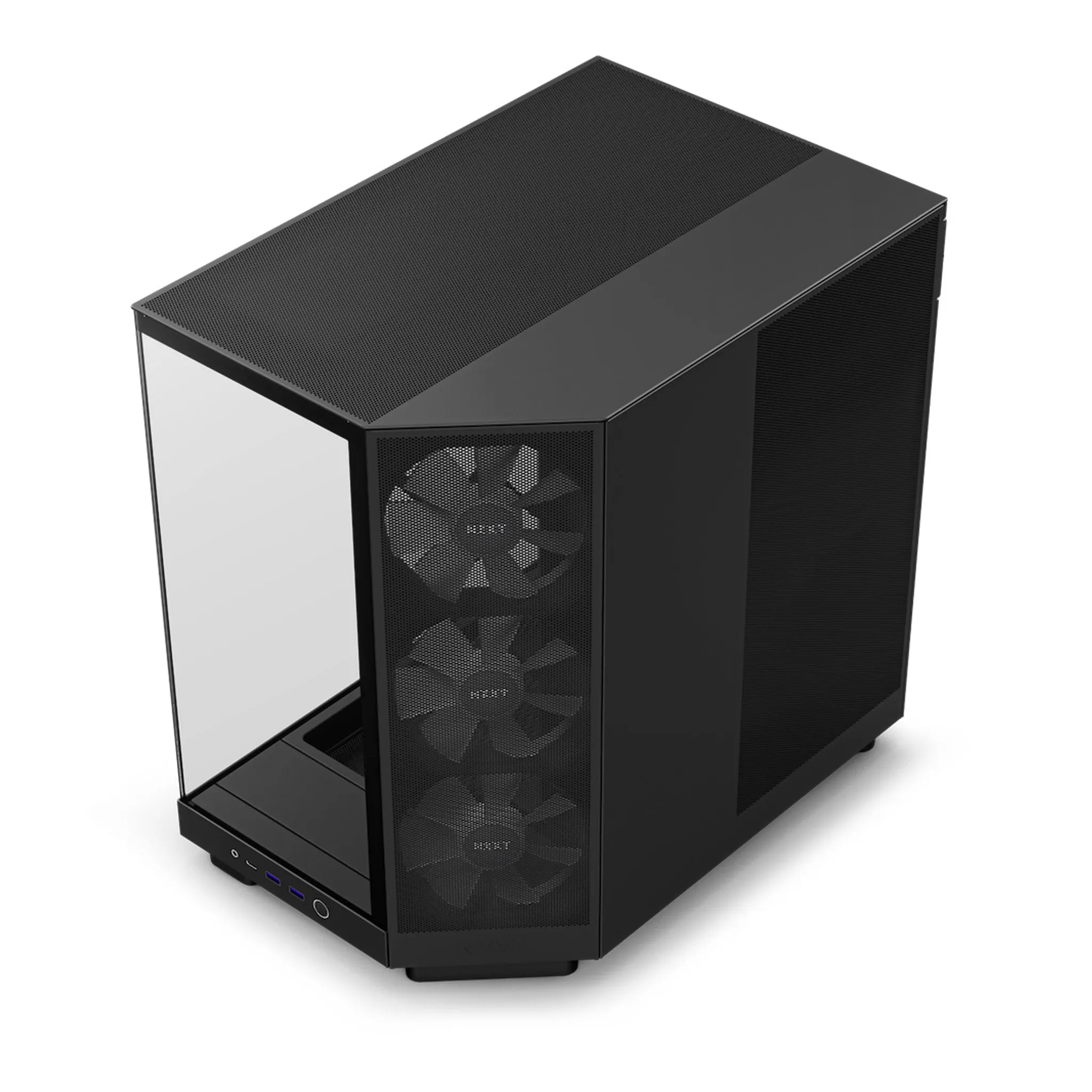 NZXT CC-H61FB-R1 H6 Flow RGB Mid-Tower Dual-Chamber Airflow ATX Case - Black