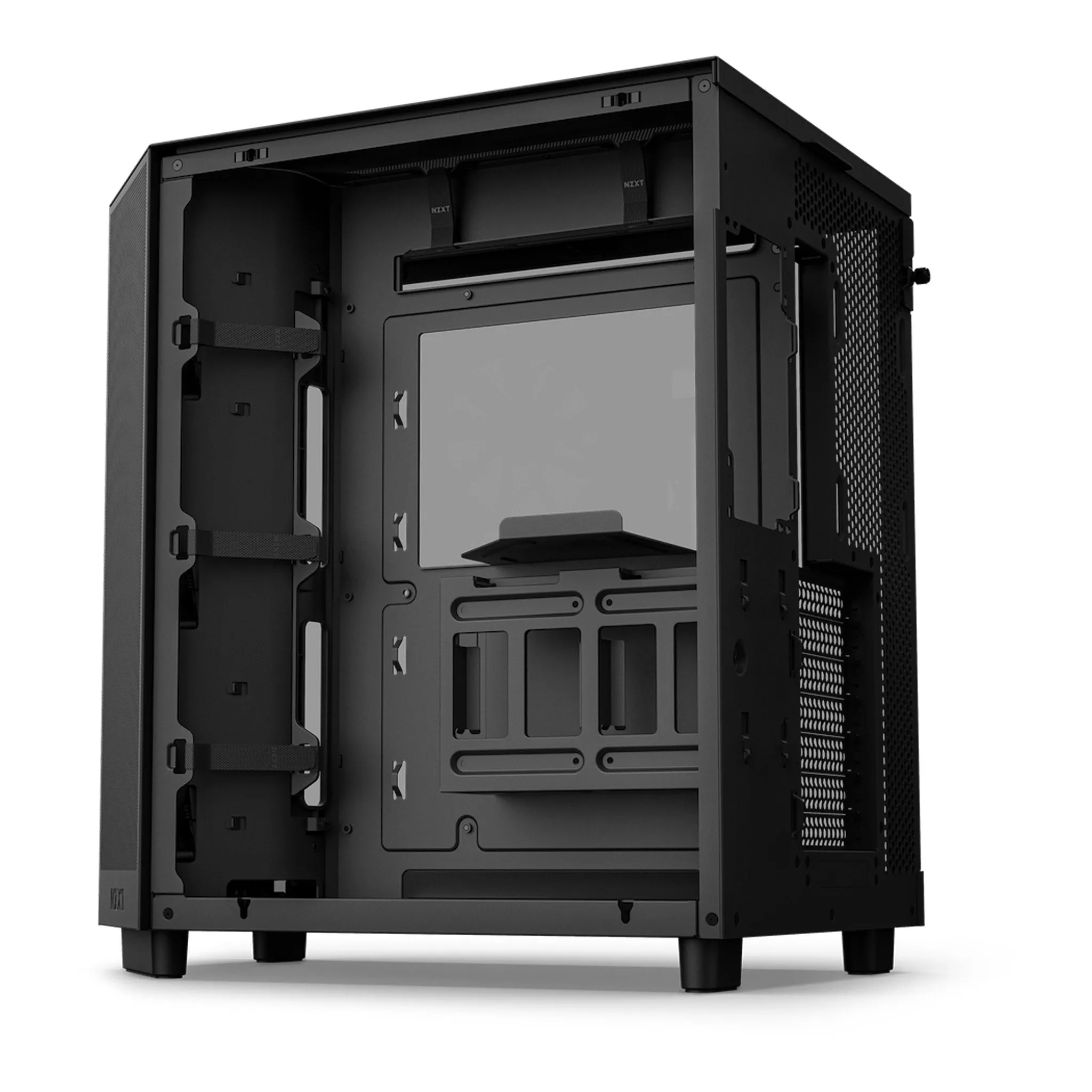 NZXT CC-H61FB-R1 H6 Flow RGB Mid-Tower Dual-Chamber Airflow ATX Case - Black