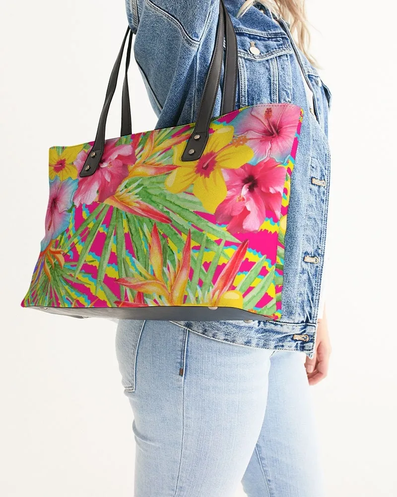 Paradise Island Floral Tote Bag