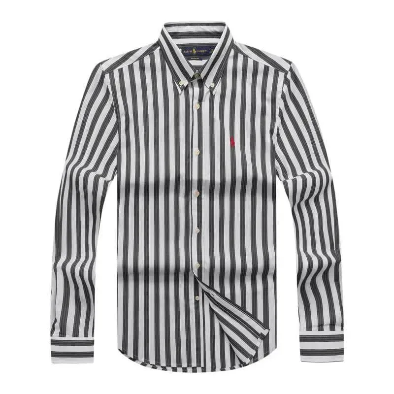 PRL Black And White Stripped Designed Long Sleeve Shirt