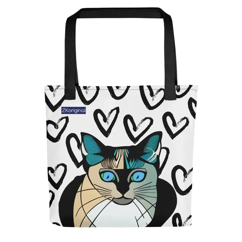 "Cat Lovers" Collection - Siamese Cat Tote bag