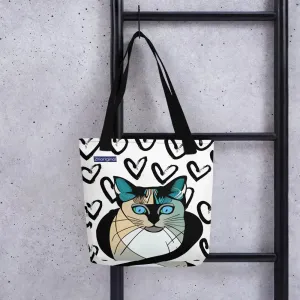 "Cat Lovers" Collection - Siamese Cat Tote bag