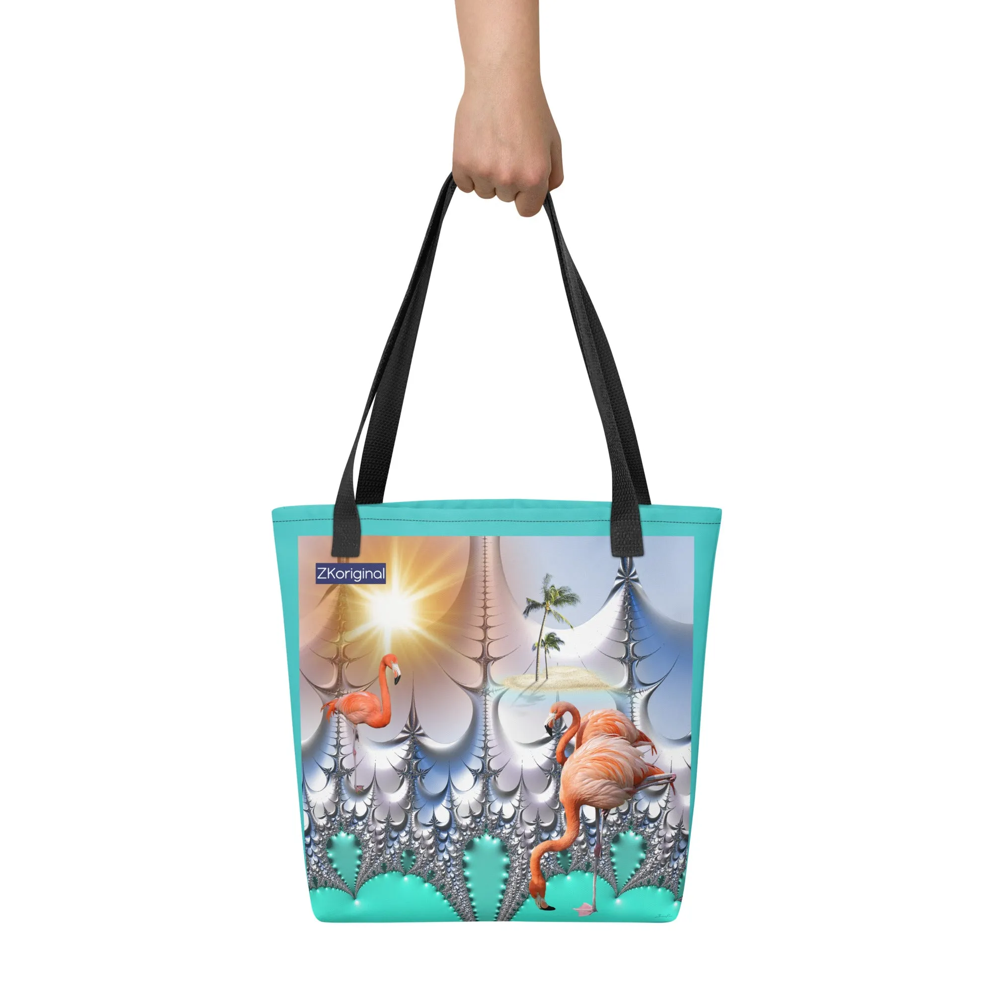 "Dreaming with Flamingos" Collection - Designer Tote bag