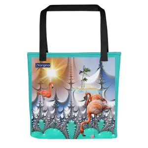 "Dreaming with Flamingos" Collection - Designer Tote bag