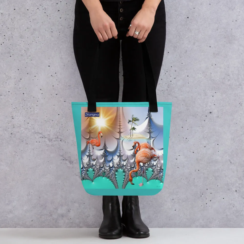 "Dreaming with Flamingos" Collection - Designer Tote bag