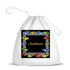 Race Cars Premium Drawstring Bag