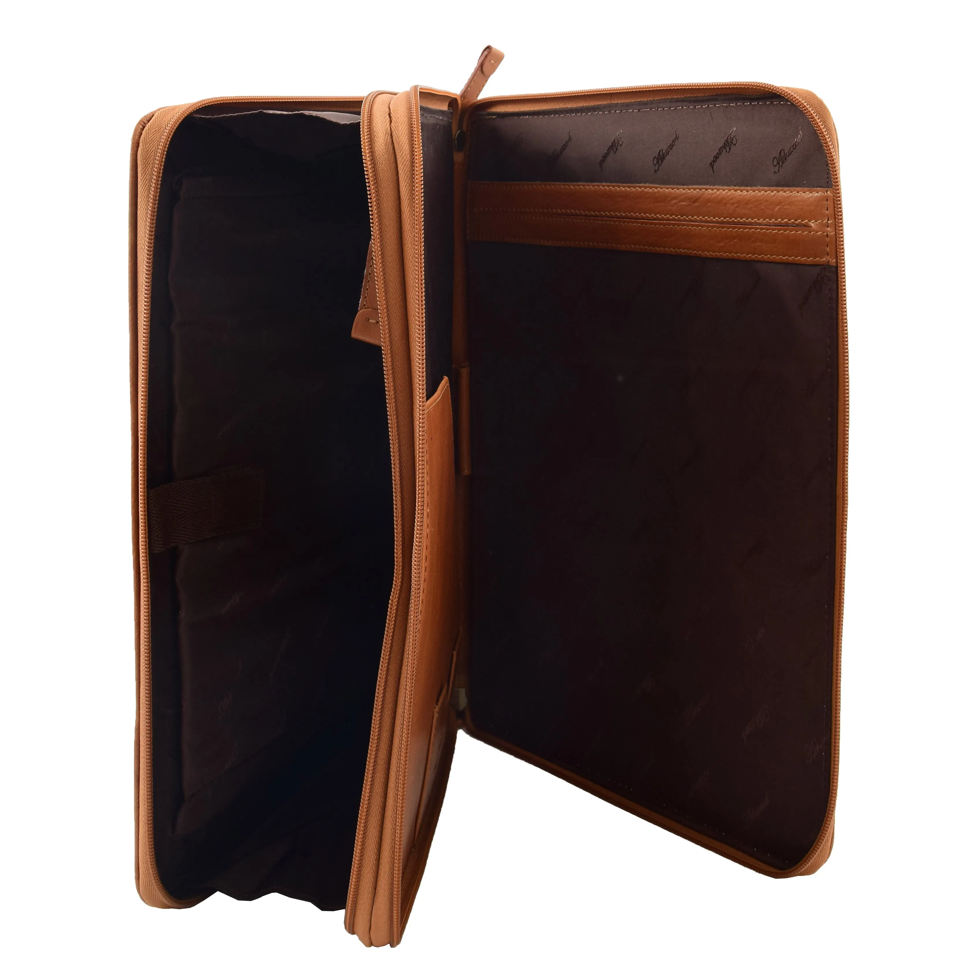 Real Leather Portfolio Case A4 Document Holder Cookbury Tan