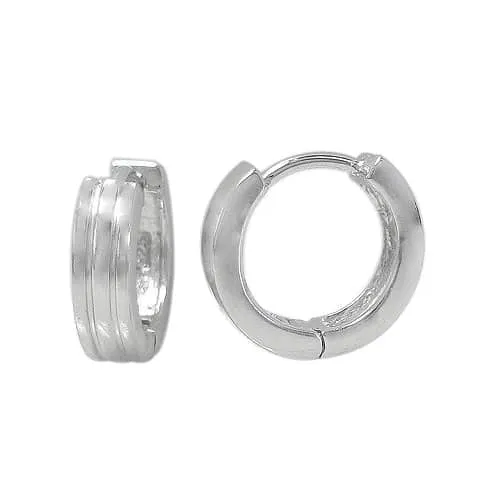 Real silver designer hoops