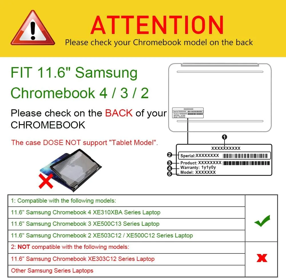 Samsung Chromebook 4 11.6" (XE310XBA)Sleeve Case | Fintie