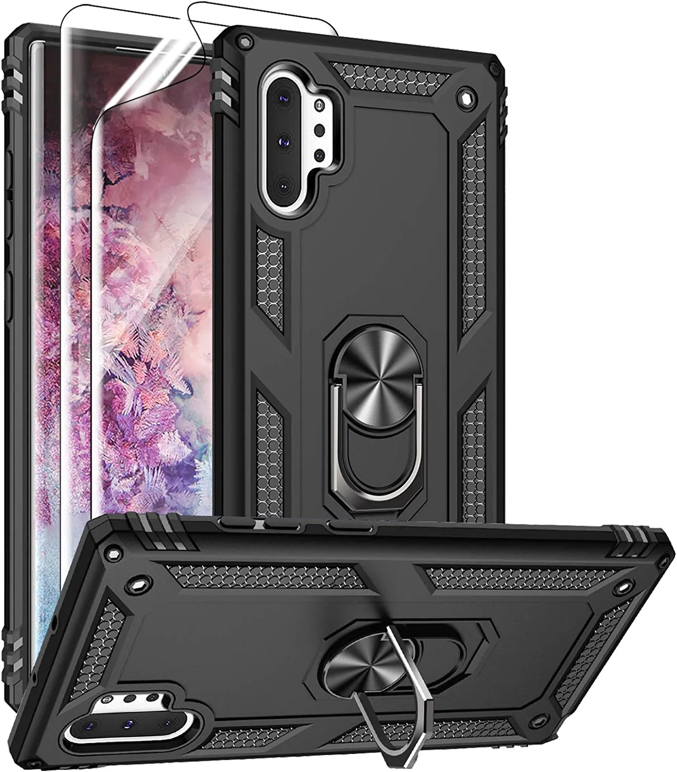 Samsung Galaxy Note 10 Plus Case Drop Tested Shockproof Cover Case Black