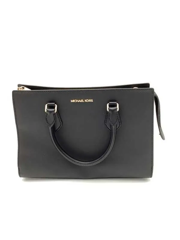 Sheila Medium Faux Saffiano Leather Satchel