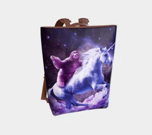 SLOTH UNICORN VEGAN LEATHER BACKPACK