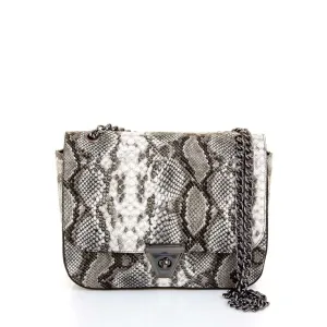 Snake Skin Printed Shoulder Bag