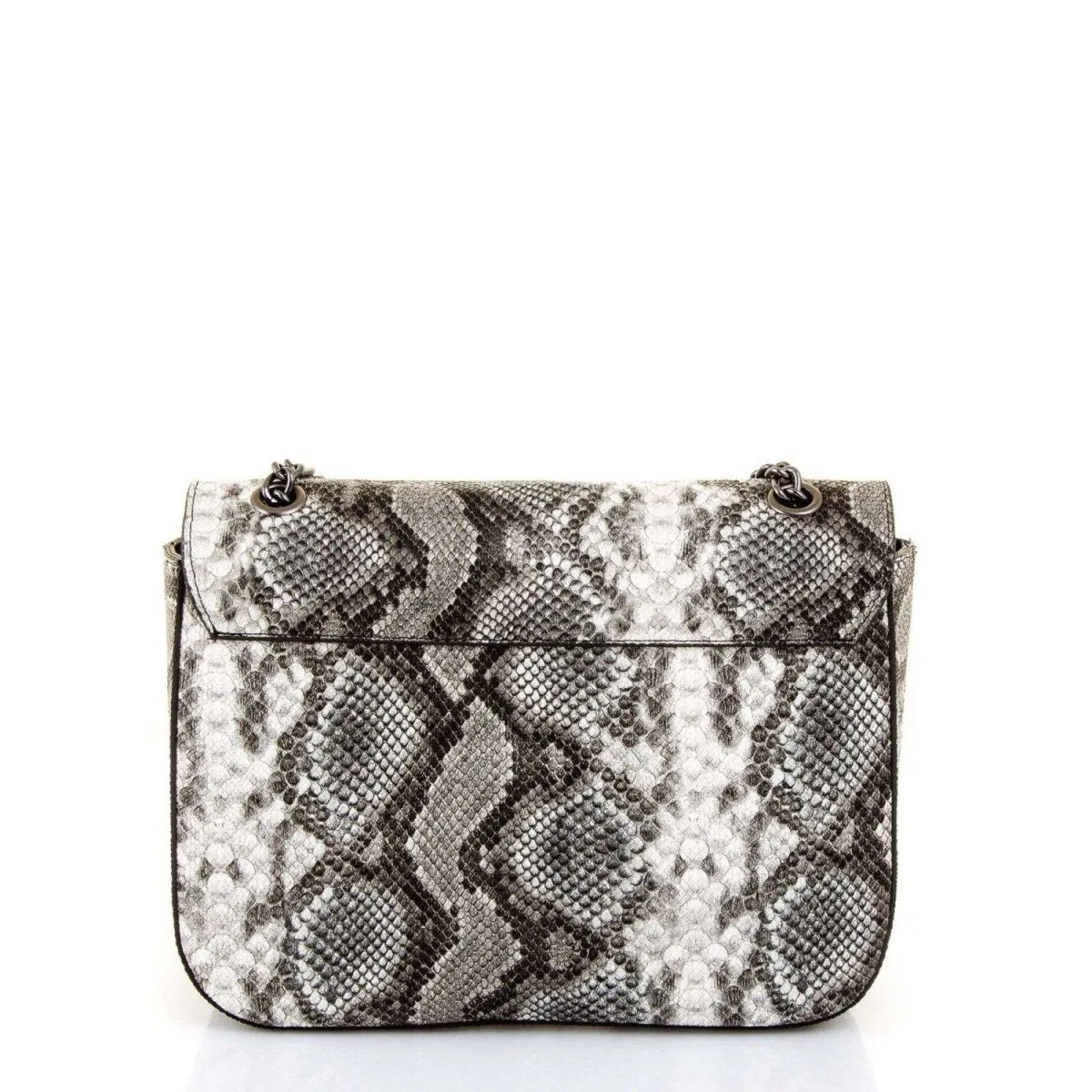 Snake Skin Printed Shoulder Bag