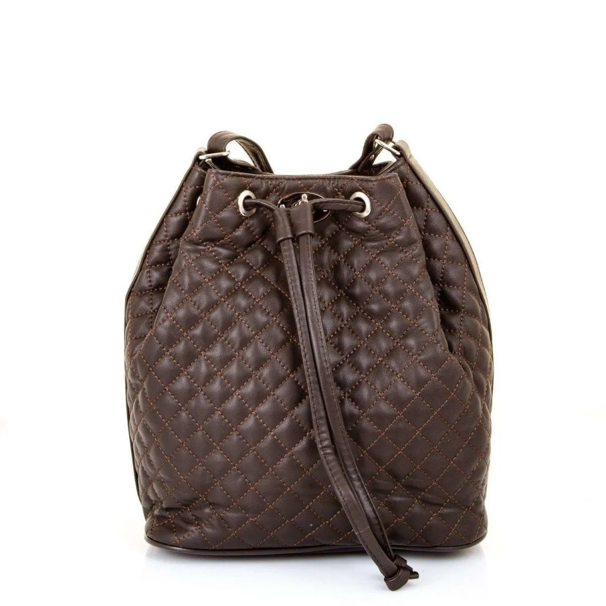 Sofia Quilted Soft Leather Shoulder Crossbody Bag