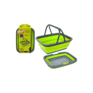 Summit Pop Folding Basket Green