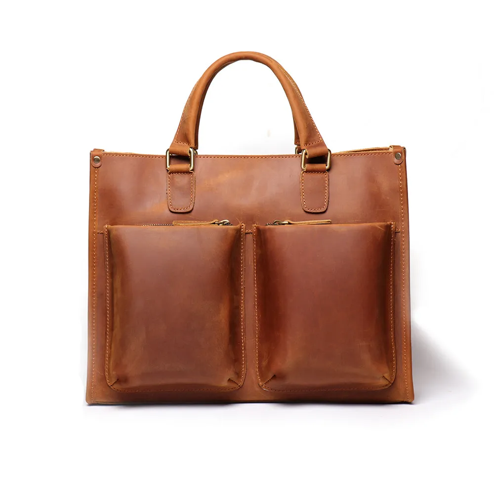 The Dagmar Leather Briefcase | Vintage Leather Messenger Bag