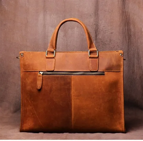 The Dagmar Leather Briefcase | Vintage Leather Messenger Bag