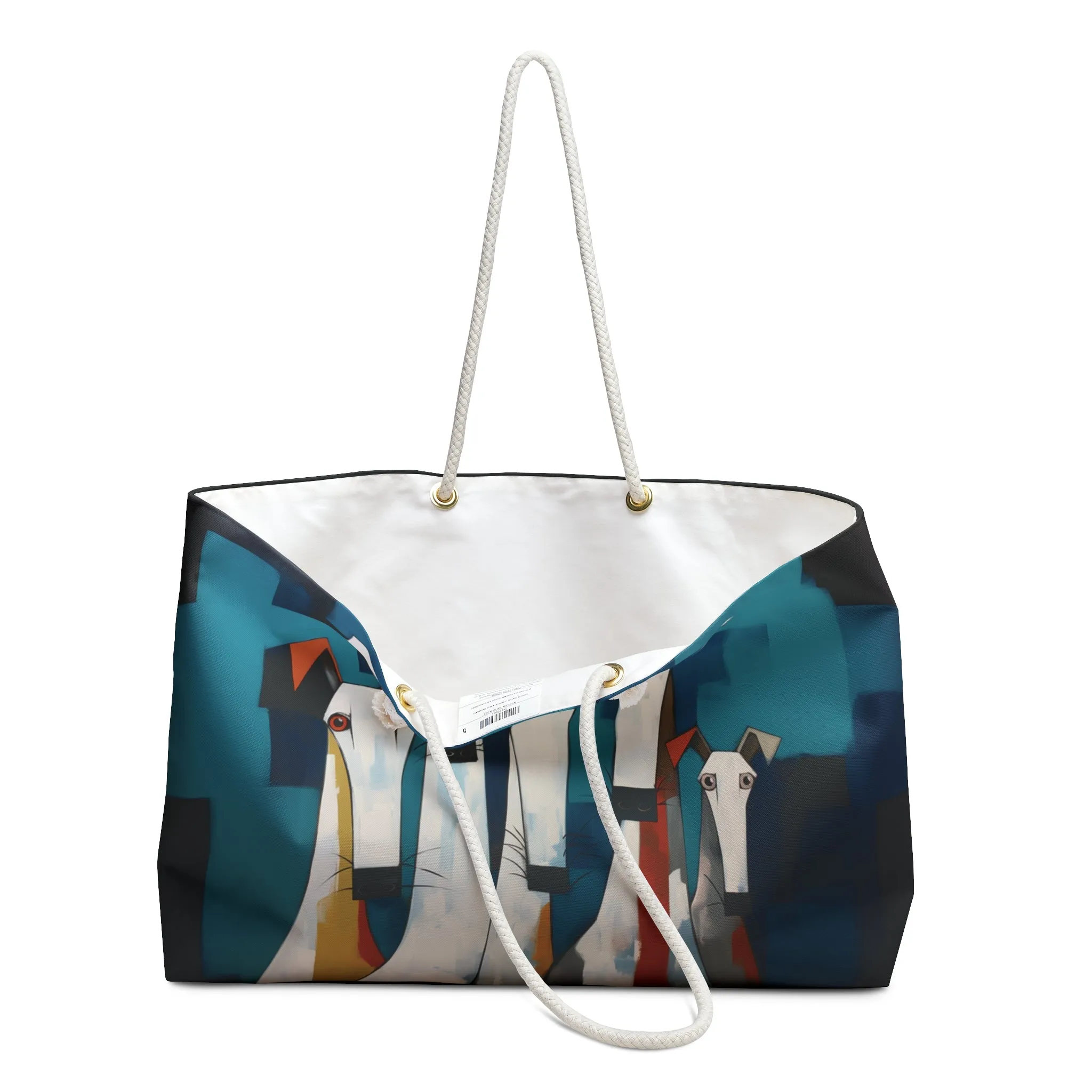 The Eyes Have It Original Dog Art Design Wide Weekender Tote Bag