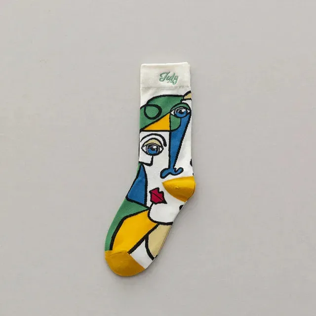 Trendy Graffiti Sports Abstract Socks