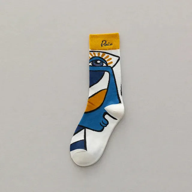 Trendy Graffiti Sports Abstract Socks