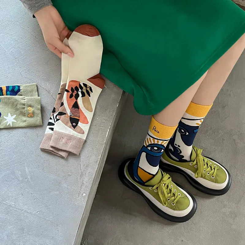 Trendy Graffiti Sports Abstract Socks