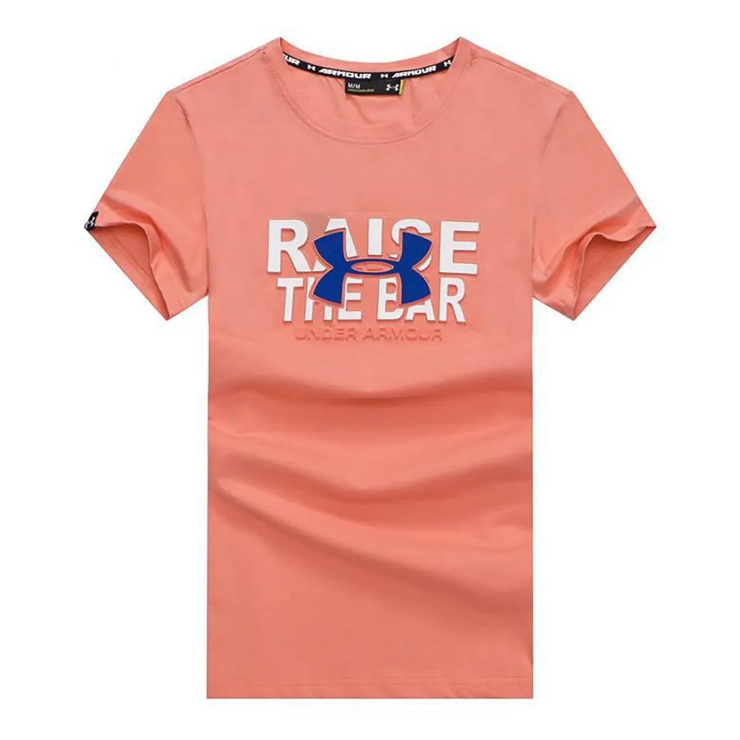 UA Breathable Printed Front Logo Designed-Pink