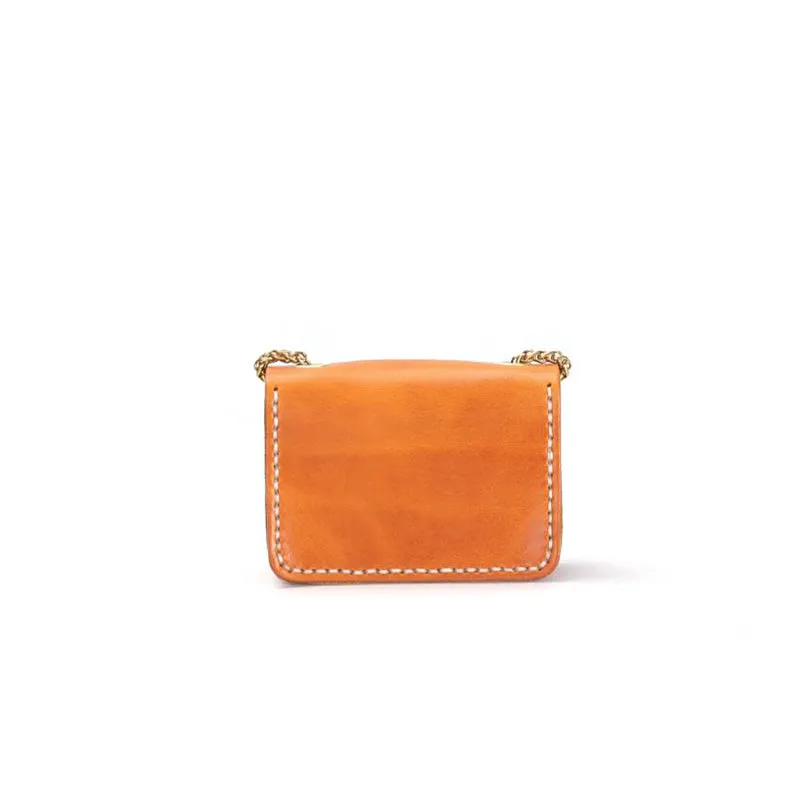 Vegetable Tanned Leather Mini Chic Crossbody Bag